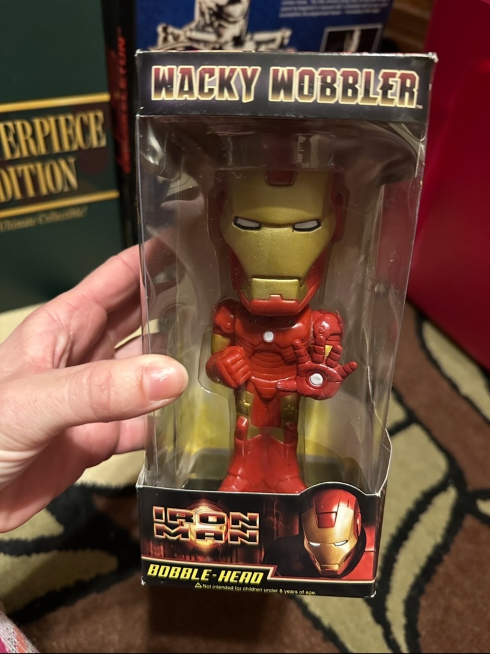 Wacky Wobbler Iron Man Bobble-Head - Red & Gold